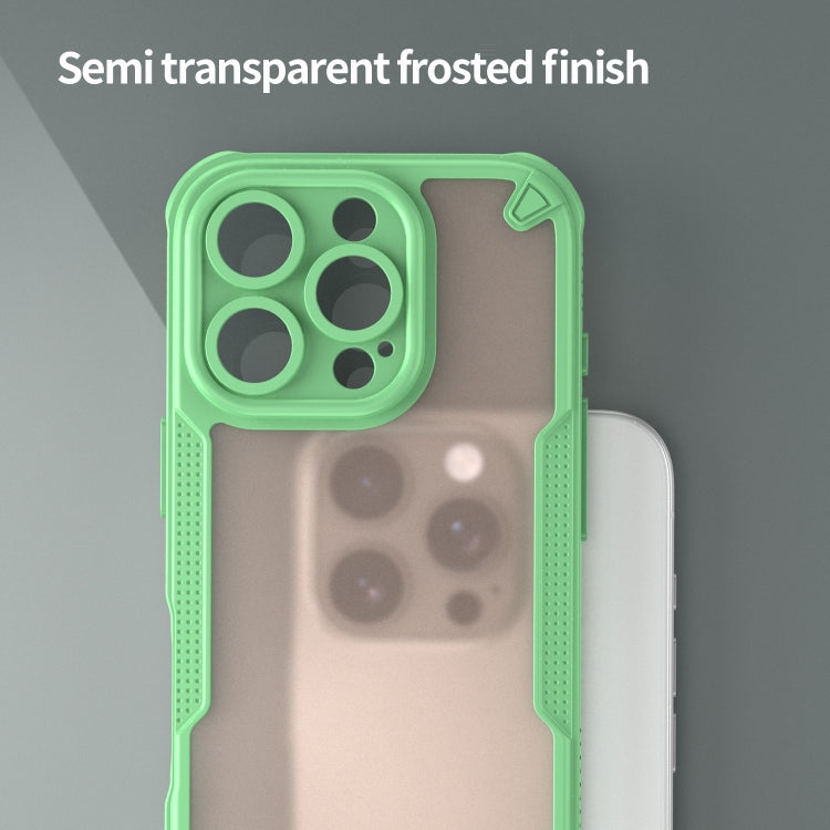For iPhone 16 Pro Armor Glaze PC Hybrid TPU Phone Case
