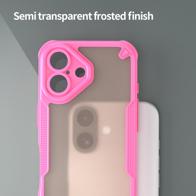 For iPhone 16 Plus Armor Glaze PC Hybrid TPU Phone Case