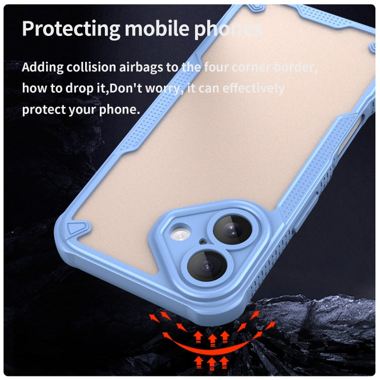 For iPhone 16 Plus Armor Glaze PC Hybrid TPU Phone Case