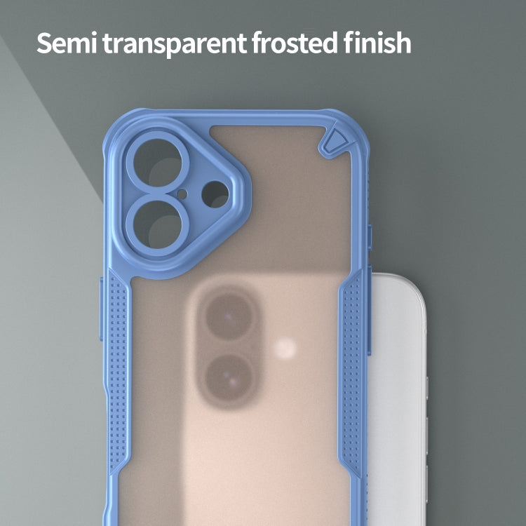 For iPhone 16 Plus Armor Glaze PC Hybrid TPU Phone Case