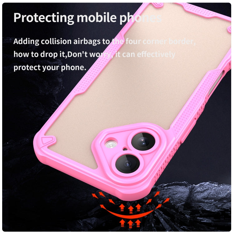 For iPhone 16 Armor Glaze PC Hybrid TPU Phone Case