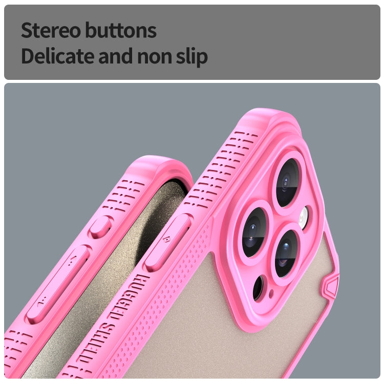 For iPhone 15 Pro Armor Glaze PC Hybrid TPU Phone Case