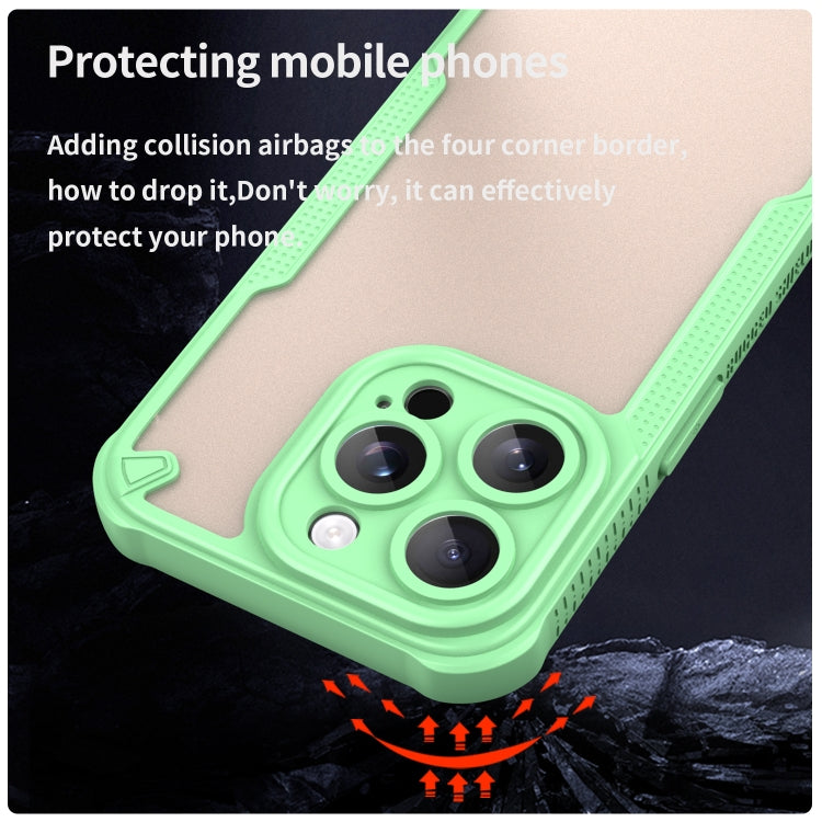 For iPhone 15 Pro Armor Glaze PC Hybrid TPU Phone Case