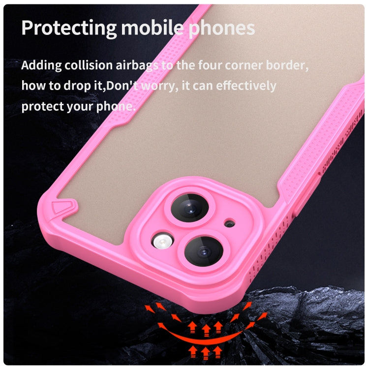 For iPhone 15 Plus Armor Glaze PC Hybrid TPU Phone Case