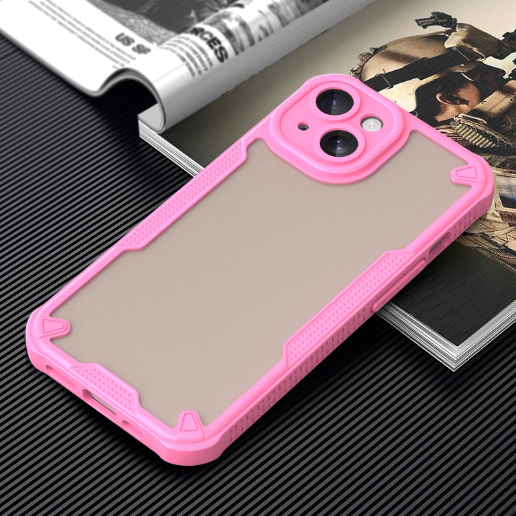 For iPhone 15 Plus Armor Glaze PC Hybrid TPU Phone Case