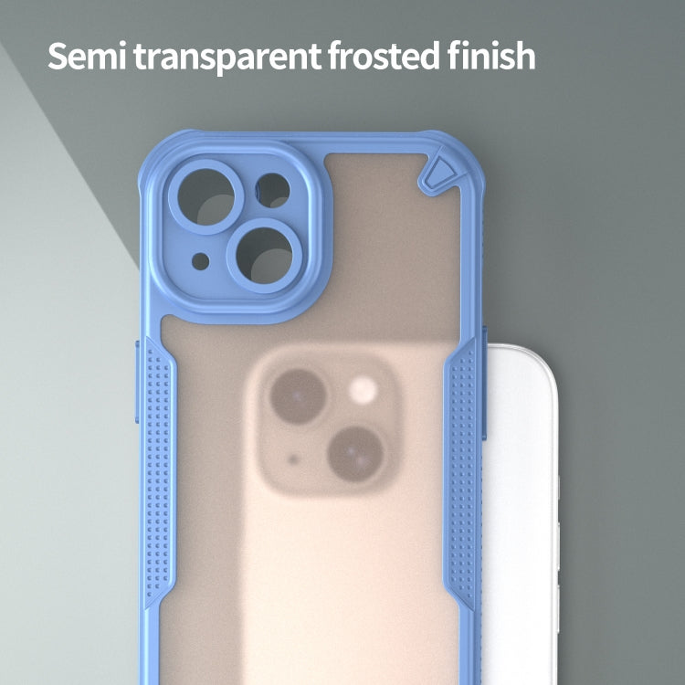 For iPhone 15 Plus Armor Glaze PC Hybrid TPU Phone Case
