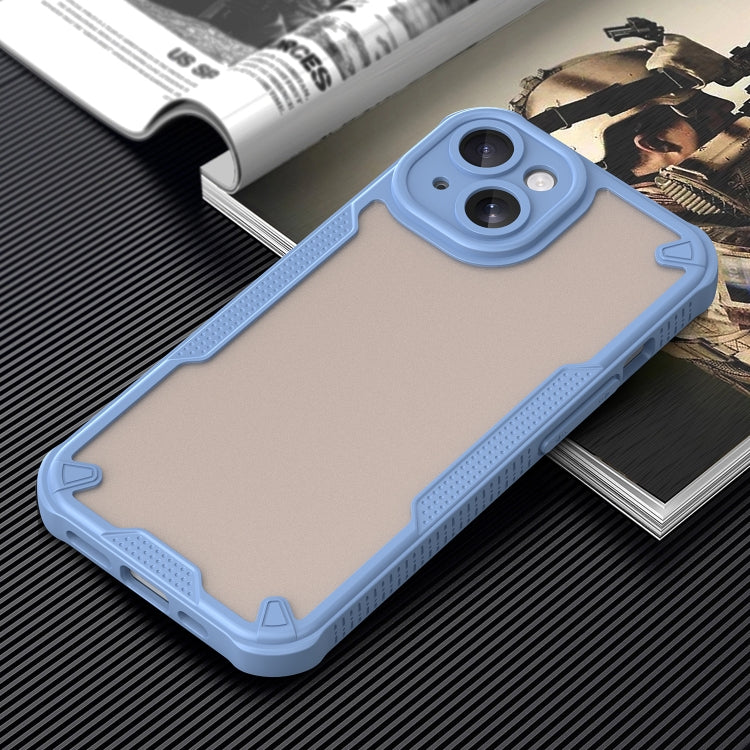 For iPhone 15 Plus Armor Glaze PC Hybrid TPU Phone Case