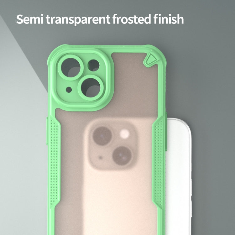 For iPhone 15 Plus Armor Glaze PC Hybrid TPU Phone Case