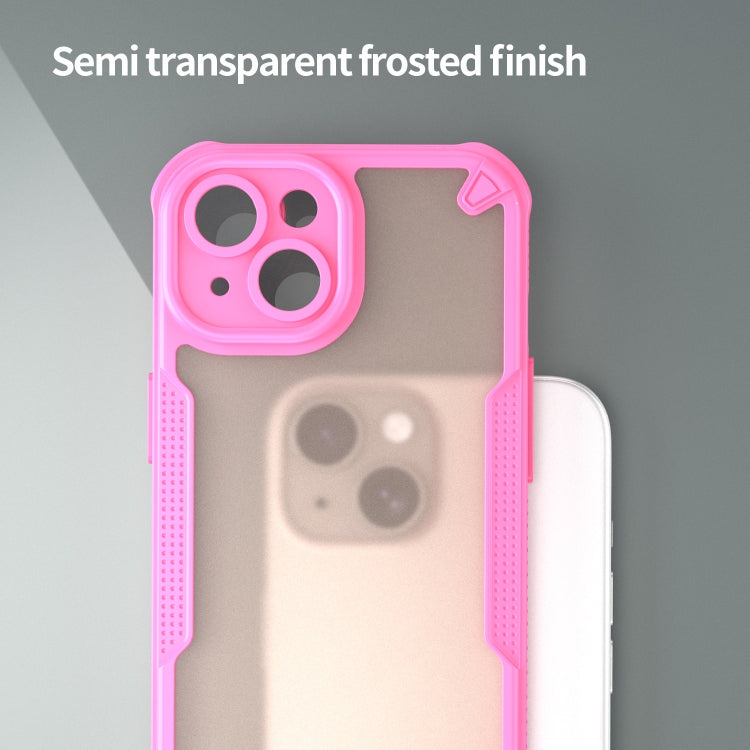 For iPhone 15 Armor Glaze PC Hybrid TPU Phone Case