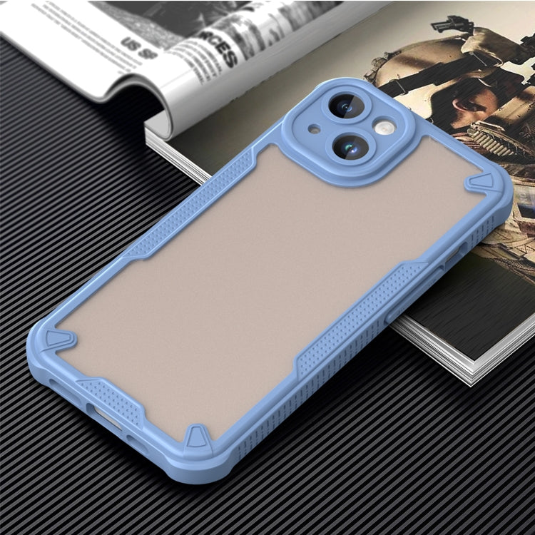 For iPhone 14 Armor Glaze PC Hybrid TPU Phone Case