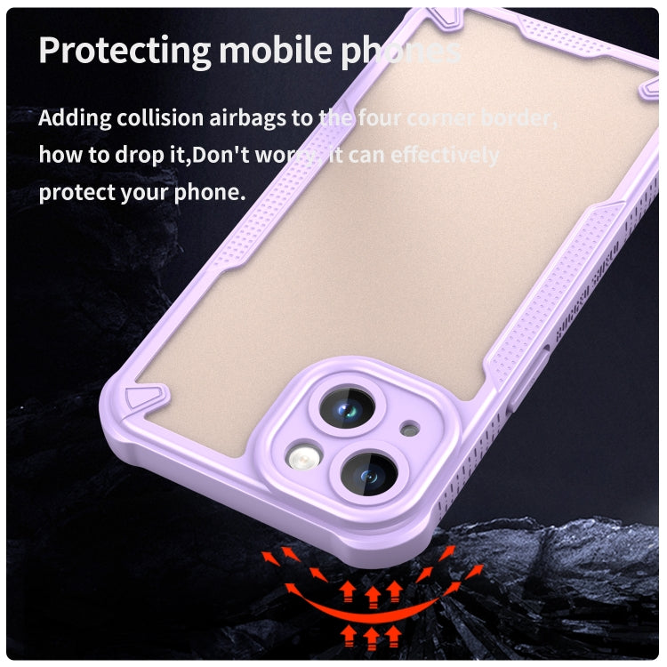 For iPhone 14 Armor Glaze PC Hybrid TPU Phone Case
