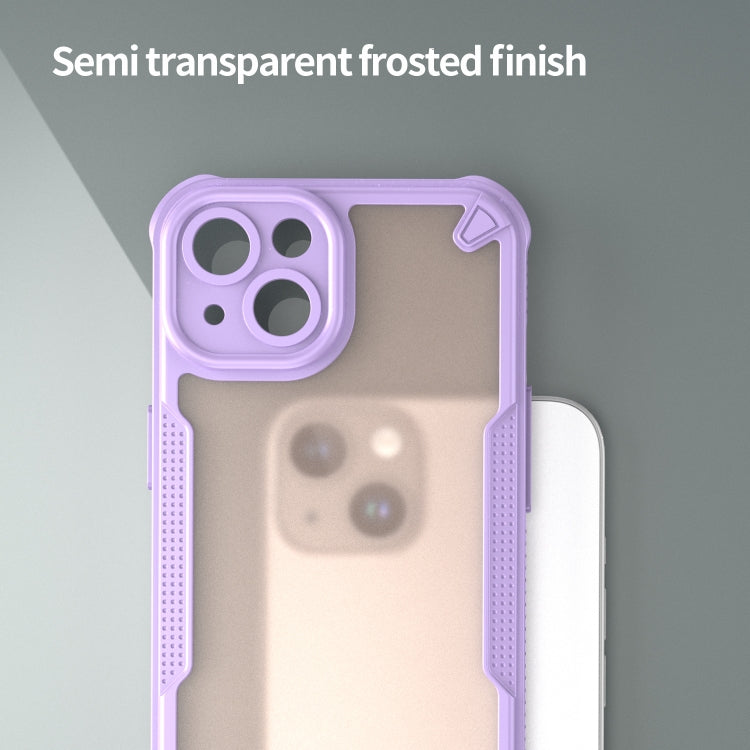 For iPhone 14 Armor Glaze PC Hybrid TPU Phone Case