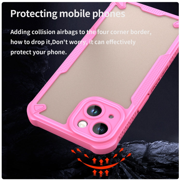 For iPhone 14 Plus Armor Glaze PC Hybrid TPU Phone Case