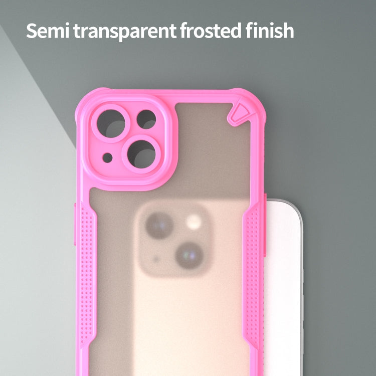 For iPhone 14 Plus Armor Glaze PC Hybrid TPU Phone Case