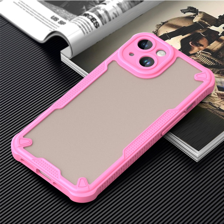 For iPhone 14 Plus Armor Glaze PC Hybrid TPU Phone Case