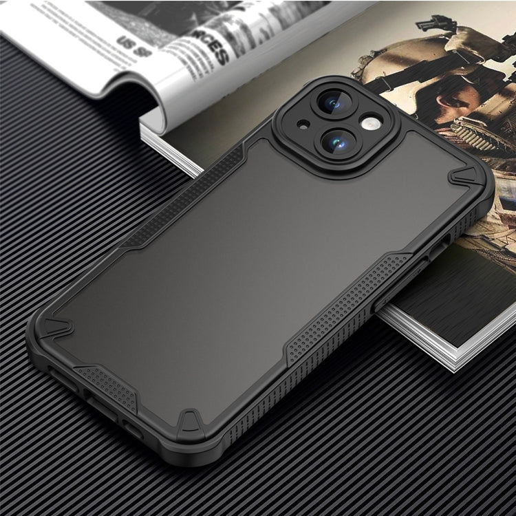 For iPhone 14 Plus Armor Glaze PC Hybrid TPU Phone Case