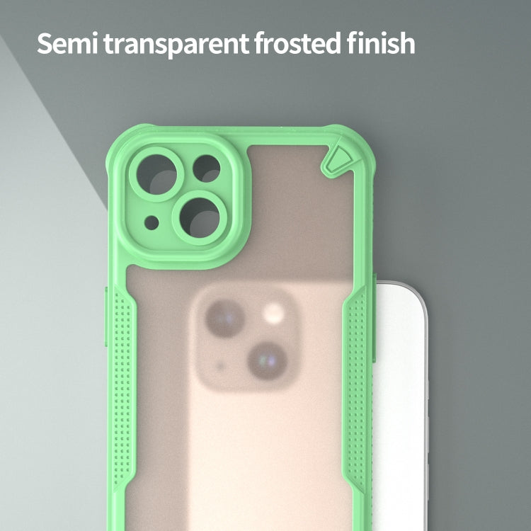 For iPhone 14 Plus Armor Glaze PC Hybrid TPU Phone Case