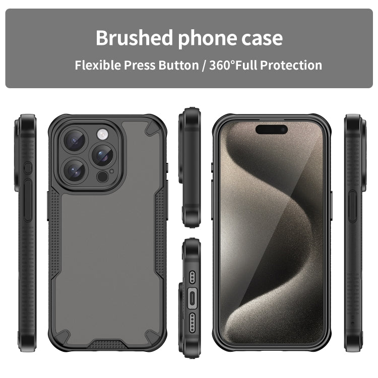 For iPhone 14 Pro Armor Glaze PC Hybrid TPU Phone Case