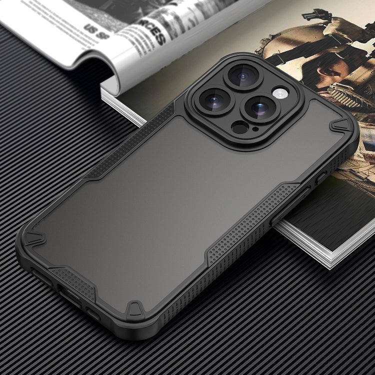 For iPhone 13 Pro Max Armor Glaze PC Hybrid TPU Phone Case