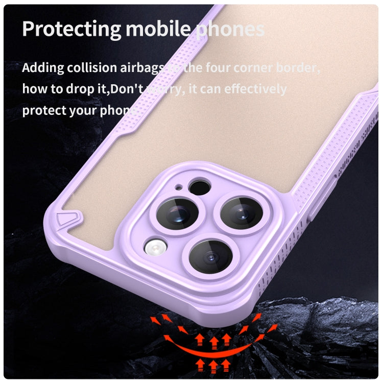 For iPhone 13 Pro Armor Glaze PC Hybrid TPU Phone Case