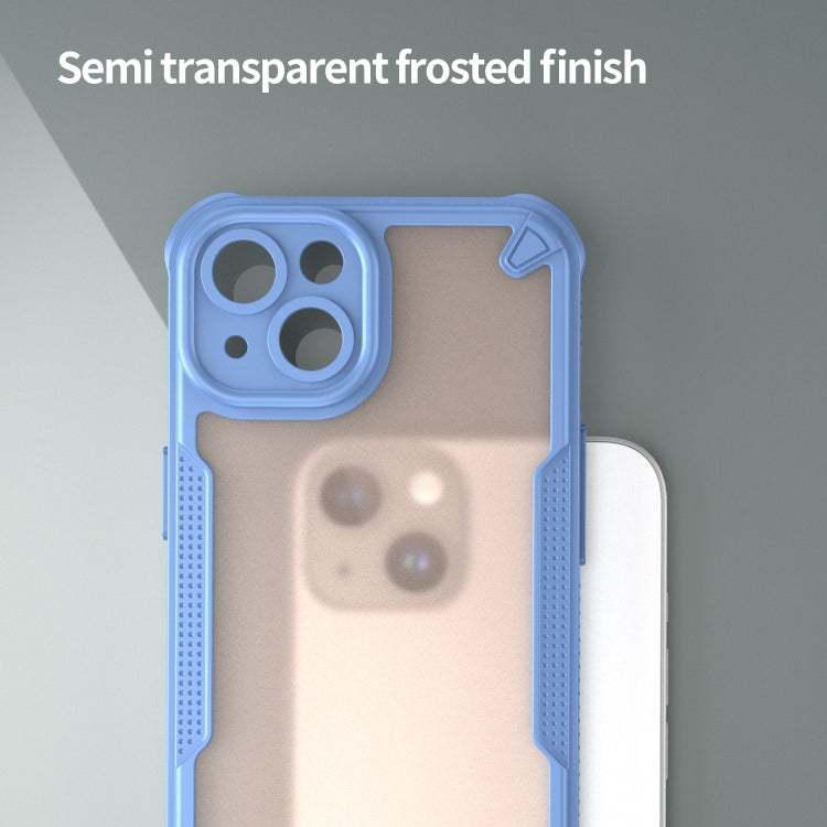 For iPhone 13 Armor Glaze PC Hybrid TPU Phone Case
