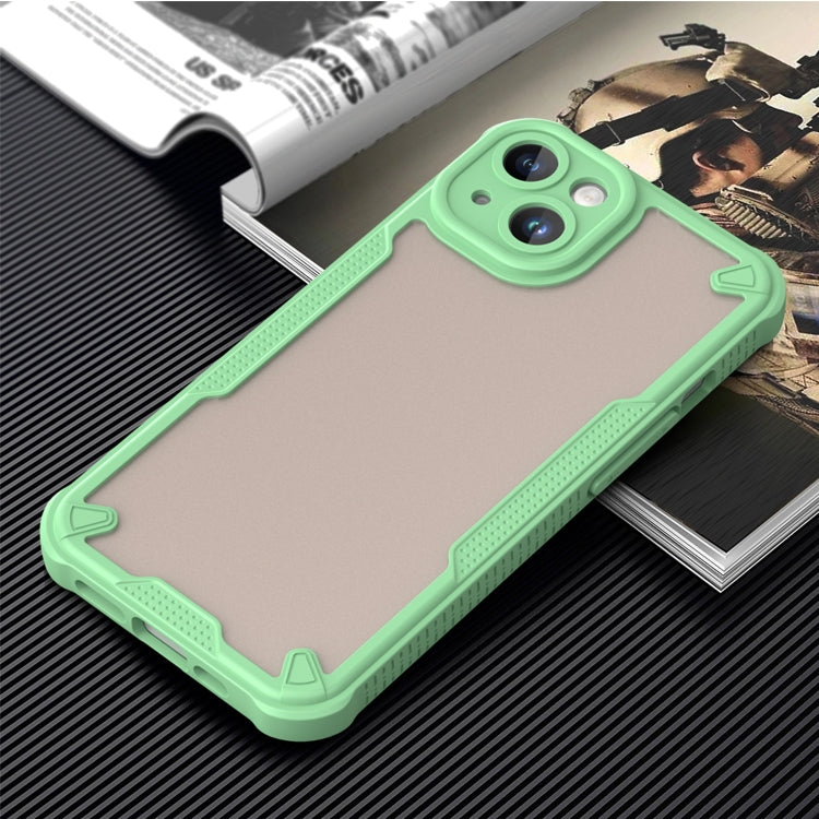 For iPhone 13 Armor Glaze PC Hybrid TPU Phone Case