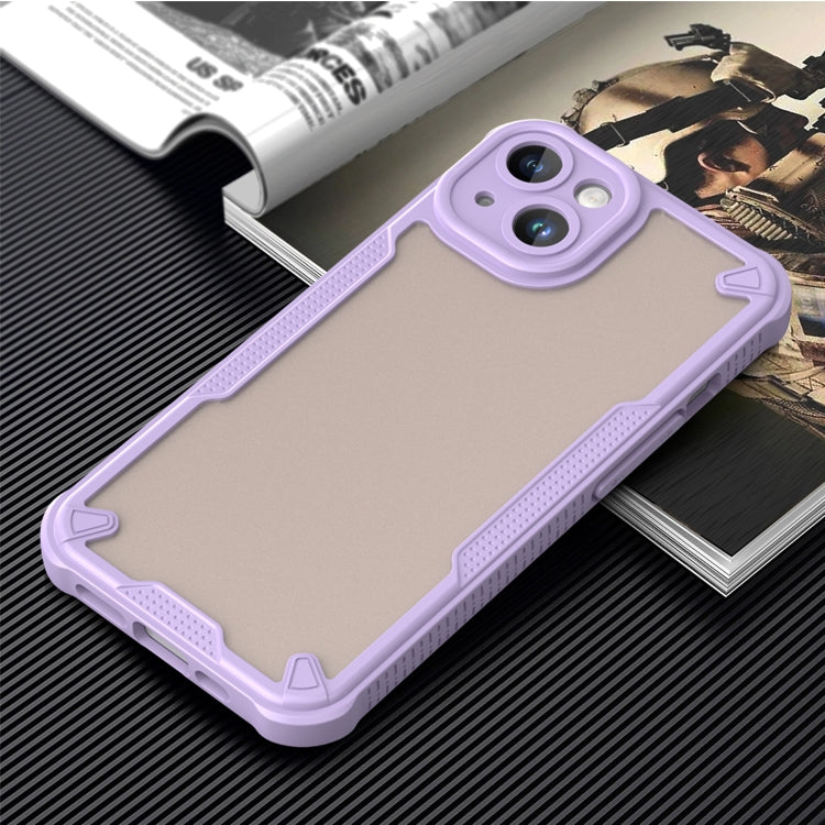 For iPhone 13 Armor Glaze PC Hybrid TPU Phone Case