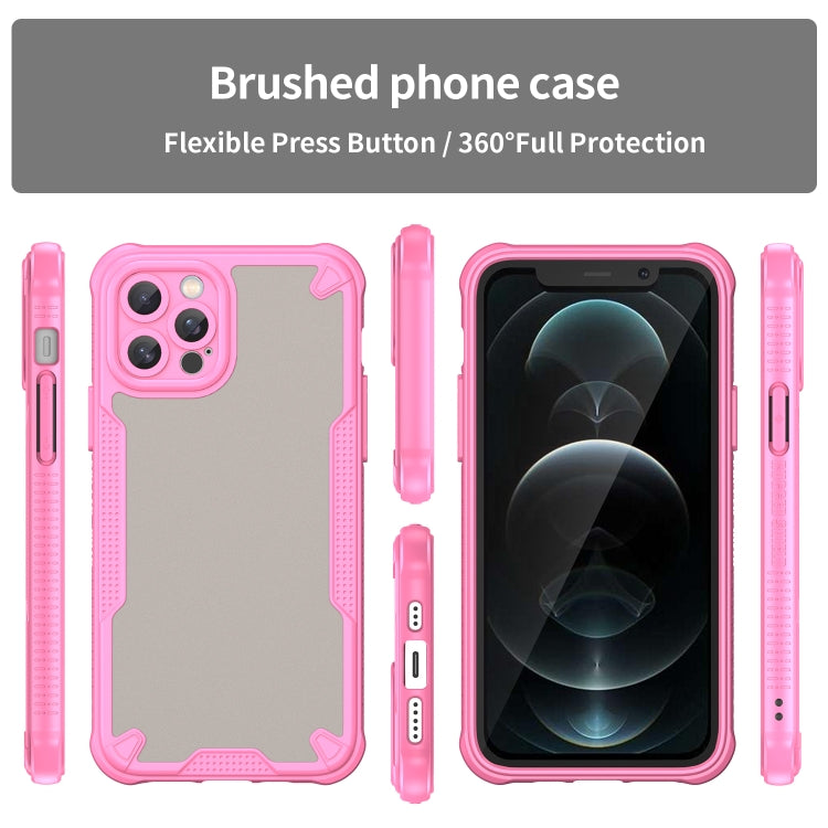 For iPhone 12 Pro Max Armor Glaze PC Hybrid TPU Phone Case