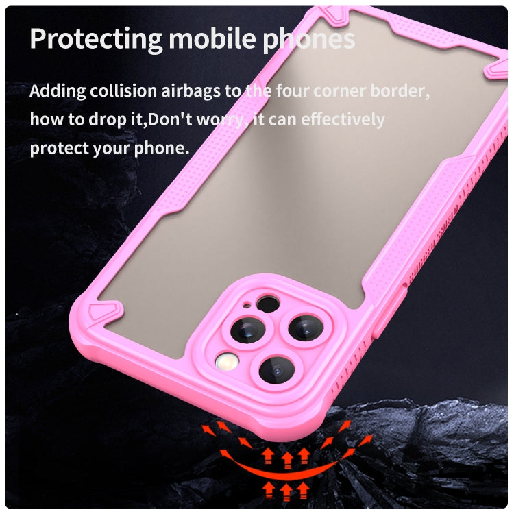 For iPhone 12 Pro Max Armor Glaze PC Hybrid TPU Phone Case