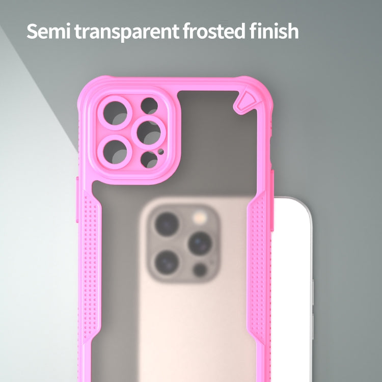 For iPhone 12 Pro Max Armor Glaze PC Hybrid TPU Phone Case
