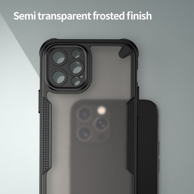 For iPhone 12 Pro Max Armor Glaze PC Hybrid TPU Phone Case