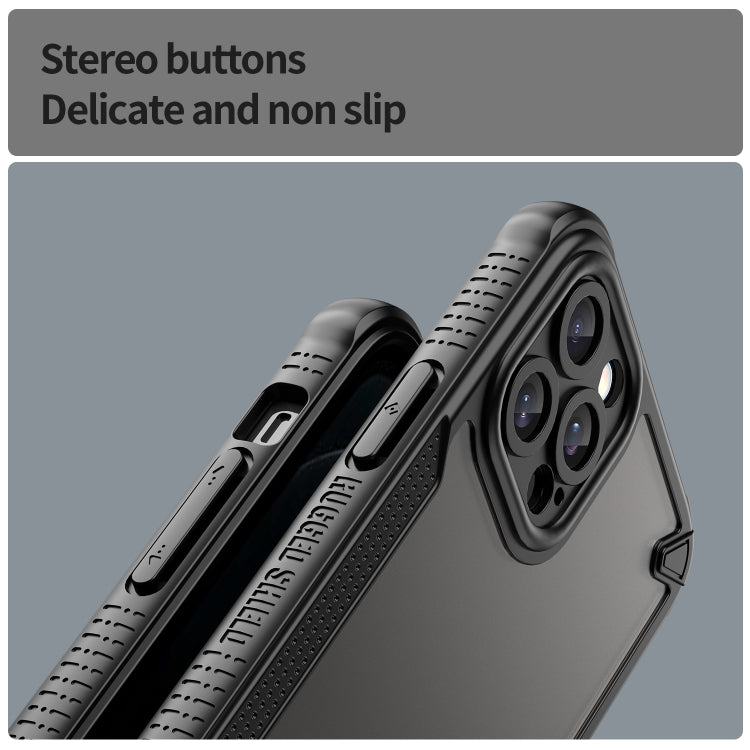 For iPhone 12 Pro Max Armor Glaze PC Hybrid TPU Phone Case