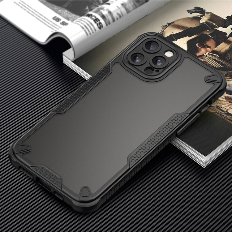 For iPhone 12 Pro Max Armor Glaze PC Hybrid TPU Phone Case