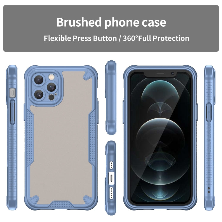 For iPhone 12 Pro Max Armor Glaze PC Hybrid TPU Phone Case
