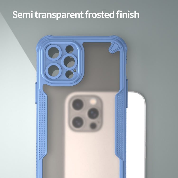 For iPhone 12 Pro Max Armor Glaze PC Hybrid TPU Phone Case