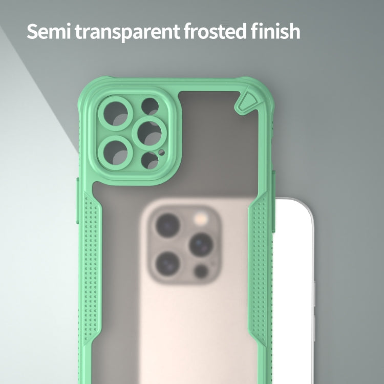 For iPhone 12 Pro Max Armor Glaze PC Hybrid TPU Phone Case