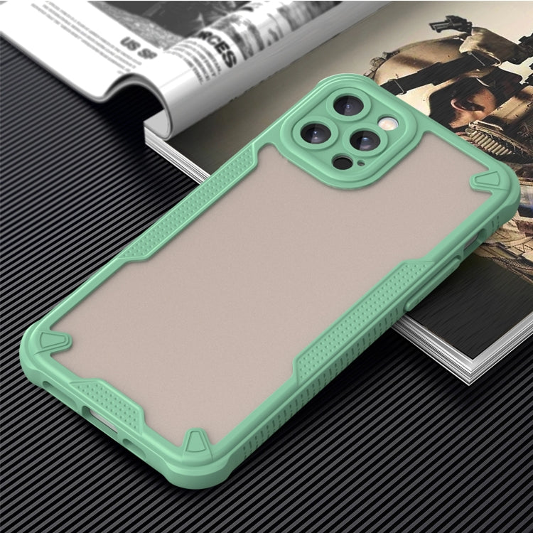 For iPhone 12 Pro Max Armor Glaze PC Hybrid TPU Phone Case