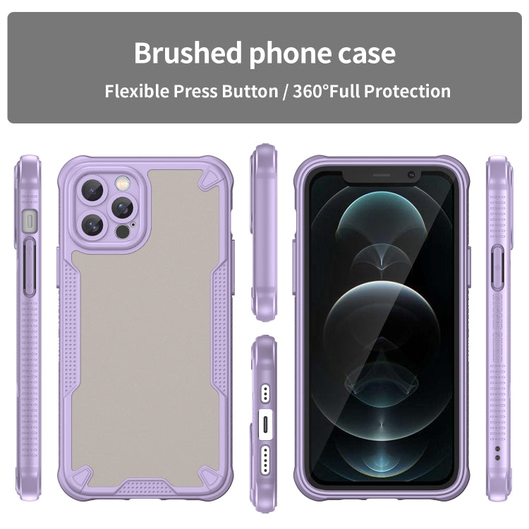 For iPhone 12 Pro Max Armor Glaze PC Hybrid TPU Phone Case
