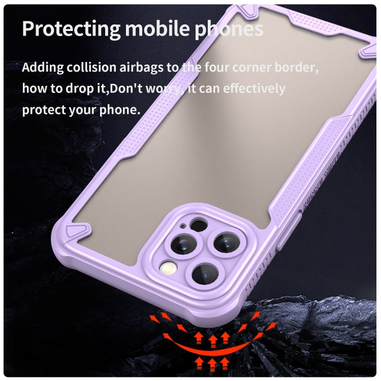 For iPhone 12 Pro Max Armor Glaze PC Hybrid TPU Phone Case