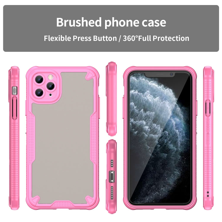 For iPhone 11 Pro Armor Glaze PC Hybrid TPU Phone Case