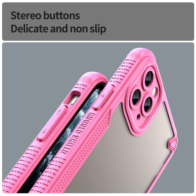 For iPhone 11 Pro Max Armor Glaze PC Hybrid TPU Phone Case