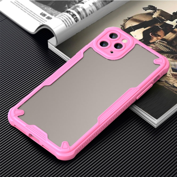 For iPhone 11 Pro Max Armor Glaze PC Hybrid TPU Phone Case