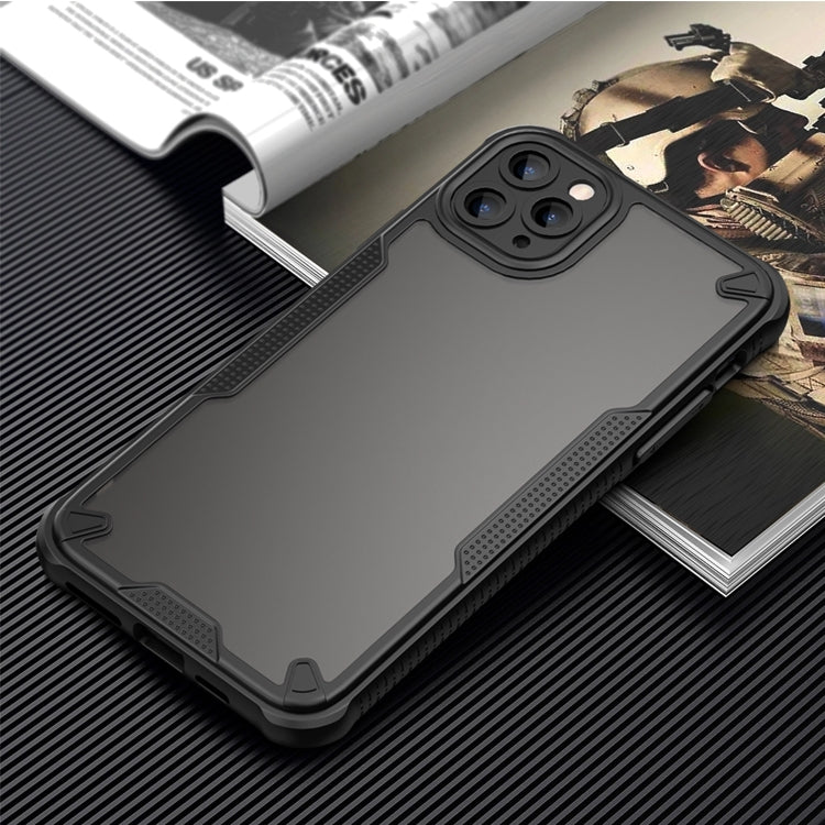 For iPhone 11 Pro Max Armor Glaze PC Hybrid TPU Phone Case