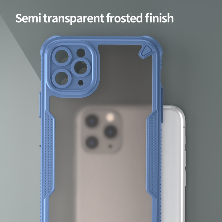 For iPhone 11 Pro Max Armor Glaze PC Hybrid TPU Phone Case