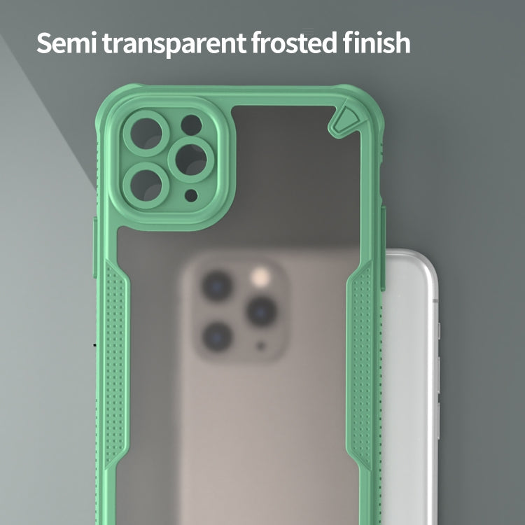 For iPhone 11 Pro Max Armor Glaze PC Hybrid TPU Phone Case