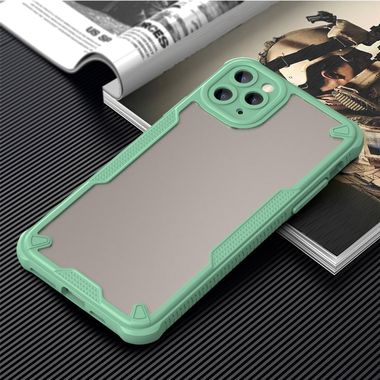 For iPhone 11 Pro Max Armor Glaze PC Hybrid TPU Phone Case