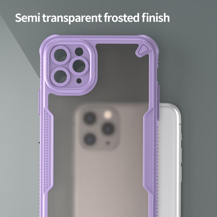 For iPhone 11 Pro Max Armor Glaze PC Hybrid TPU Phone Case
