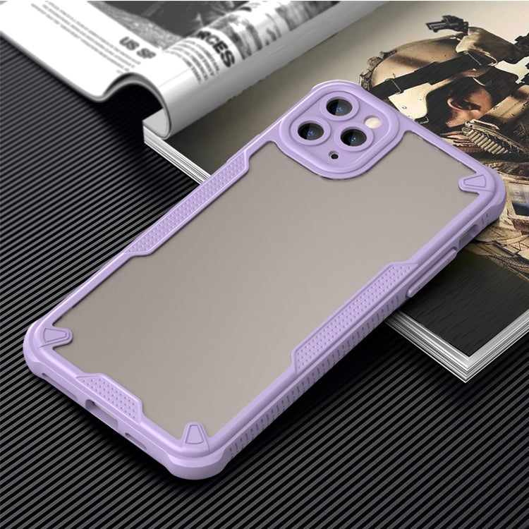 For iPhone 11 Pro Max Armor Glaze PC Hybrid TPU Phone Case