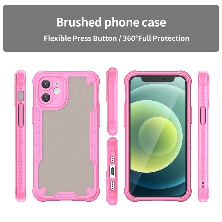 For iPhone 11 Armor Glaze PC Hybrid TPU Phone Case