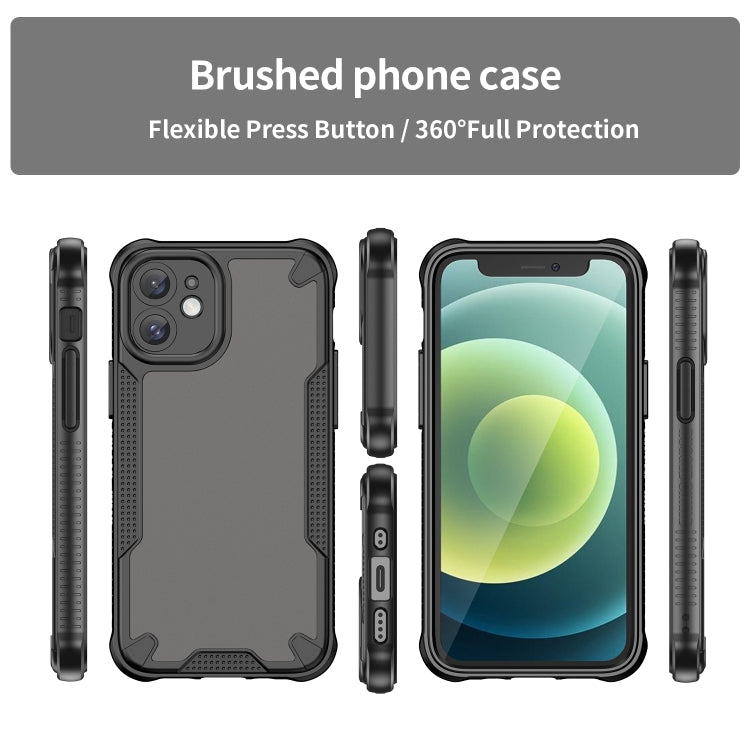For iPhone 11 Armor Glaze PC Hybrid TPU Phone Case